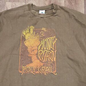 mens brown vintage Y2K Monty Python and the holy Grail Tee / T-shirt size 3XL